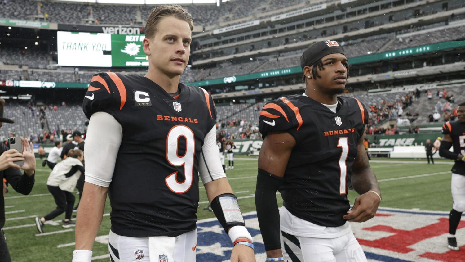 Boosted odds on a Joe Burrow-Ja'Marr Chase parlay at Caesars Sportsbook
